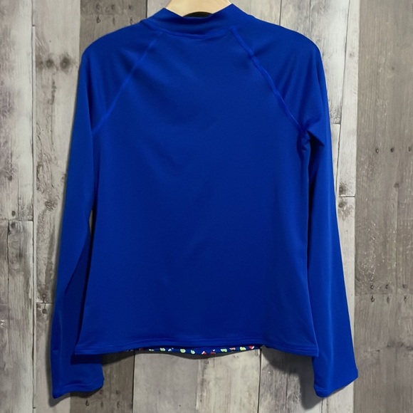 Lands’ End Girls Rash Guard Swim Top - Picture 4 of 7